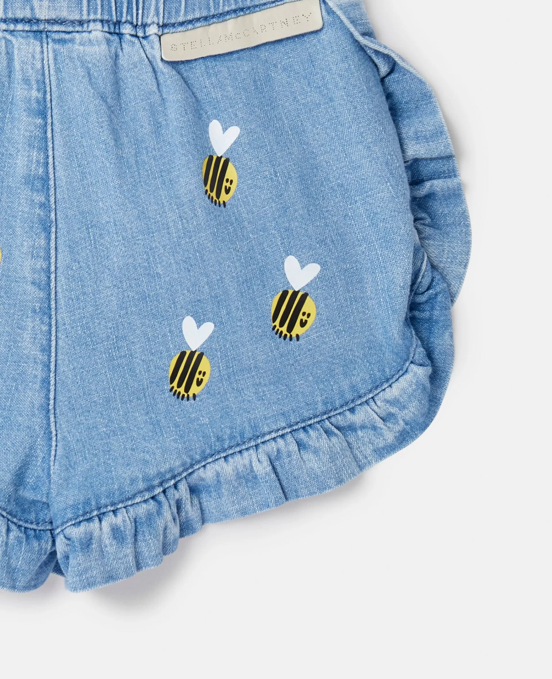 Best Sale Bumblebee Embroidery Denim Shorts Kids Pants & Shorts | Baby Girls