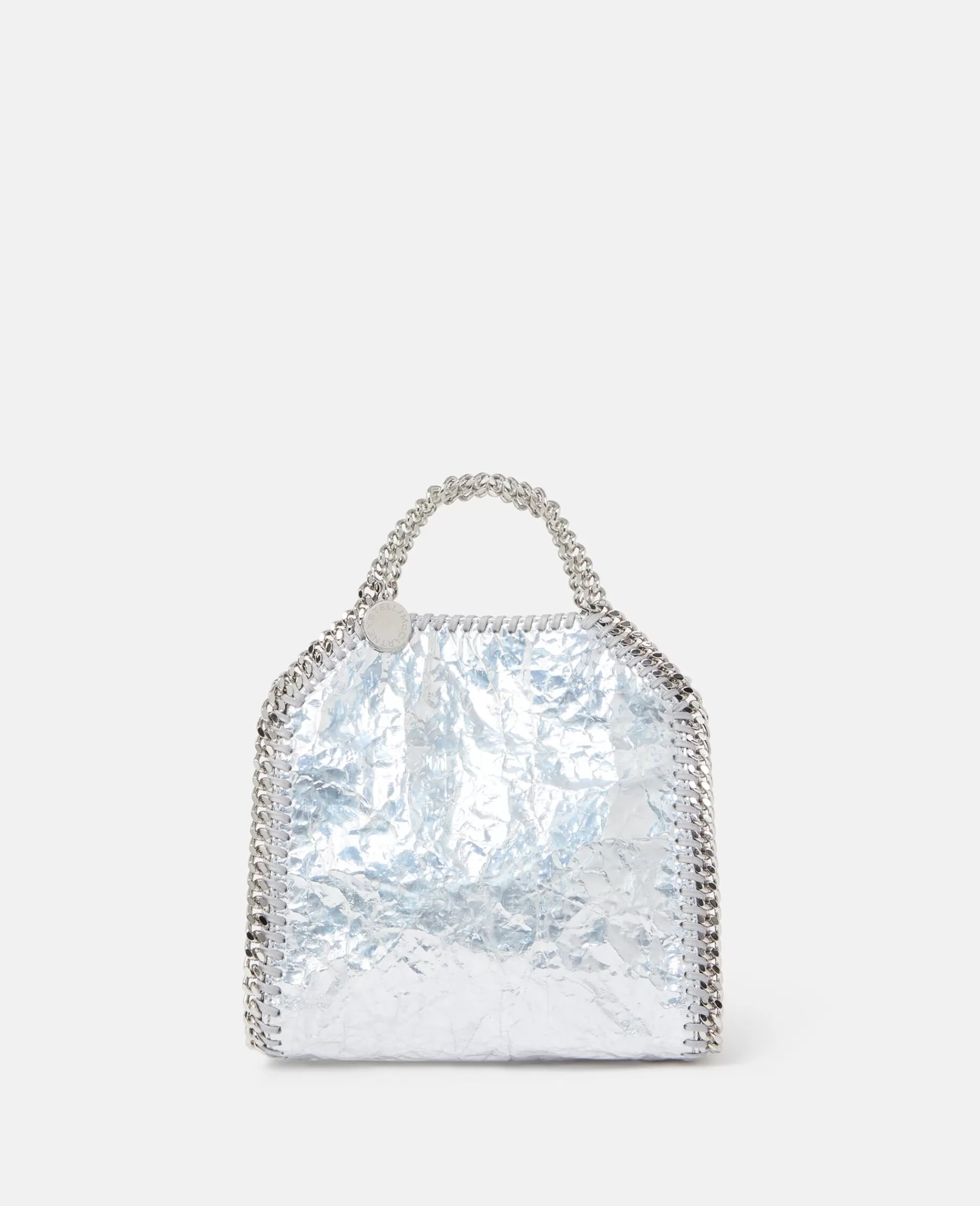 Store Cracked Metallic Falabella Tiny Tote Bag Women Shoulder Bags | Iconic Falabella