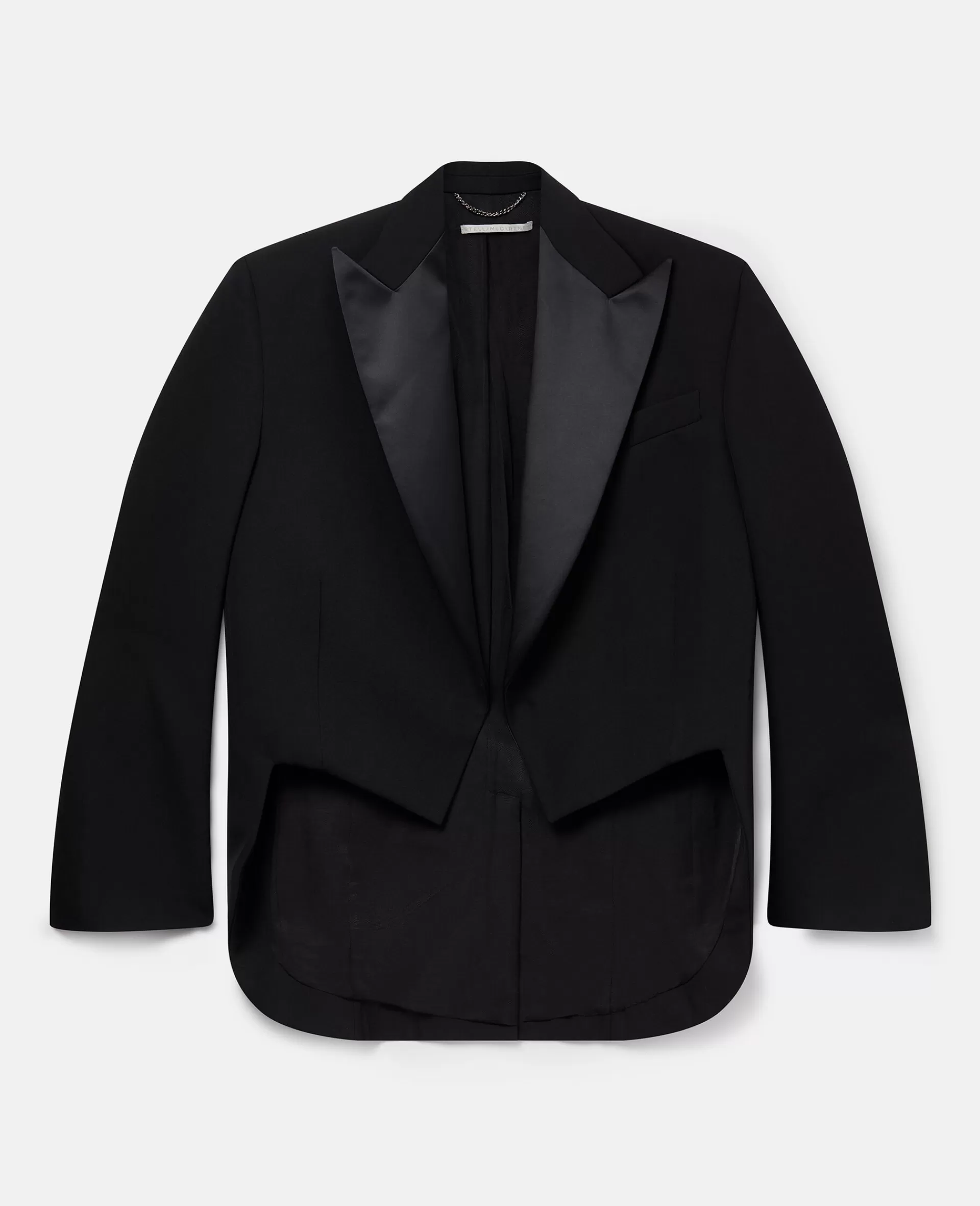 New Cropped Wool Tuxedo Blazer Women Tailoring | Coats And Jackets