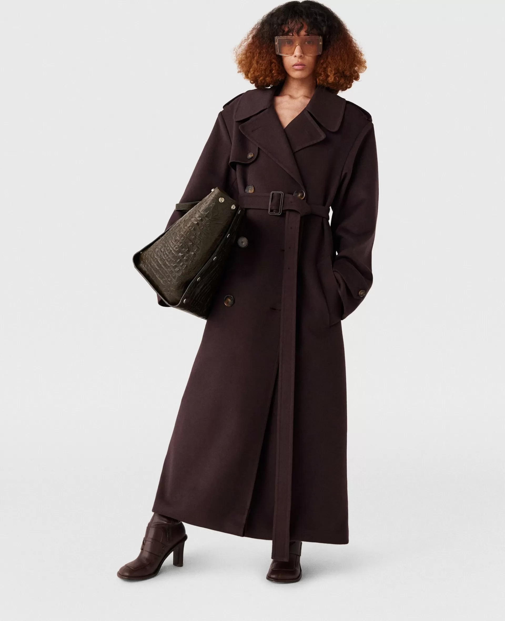 Flash Sale Double-Faced Belted Trench Coat Women Coats And Jackets