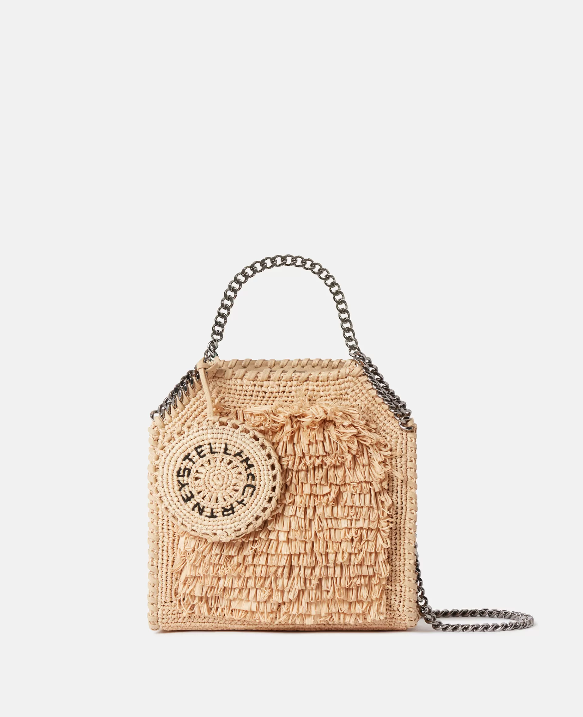 Shop Falabella Raffia Tiny Tote Bag Women Iconic Falabella | The Iconic Falabella