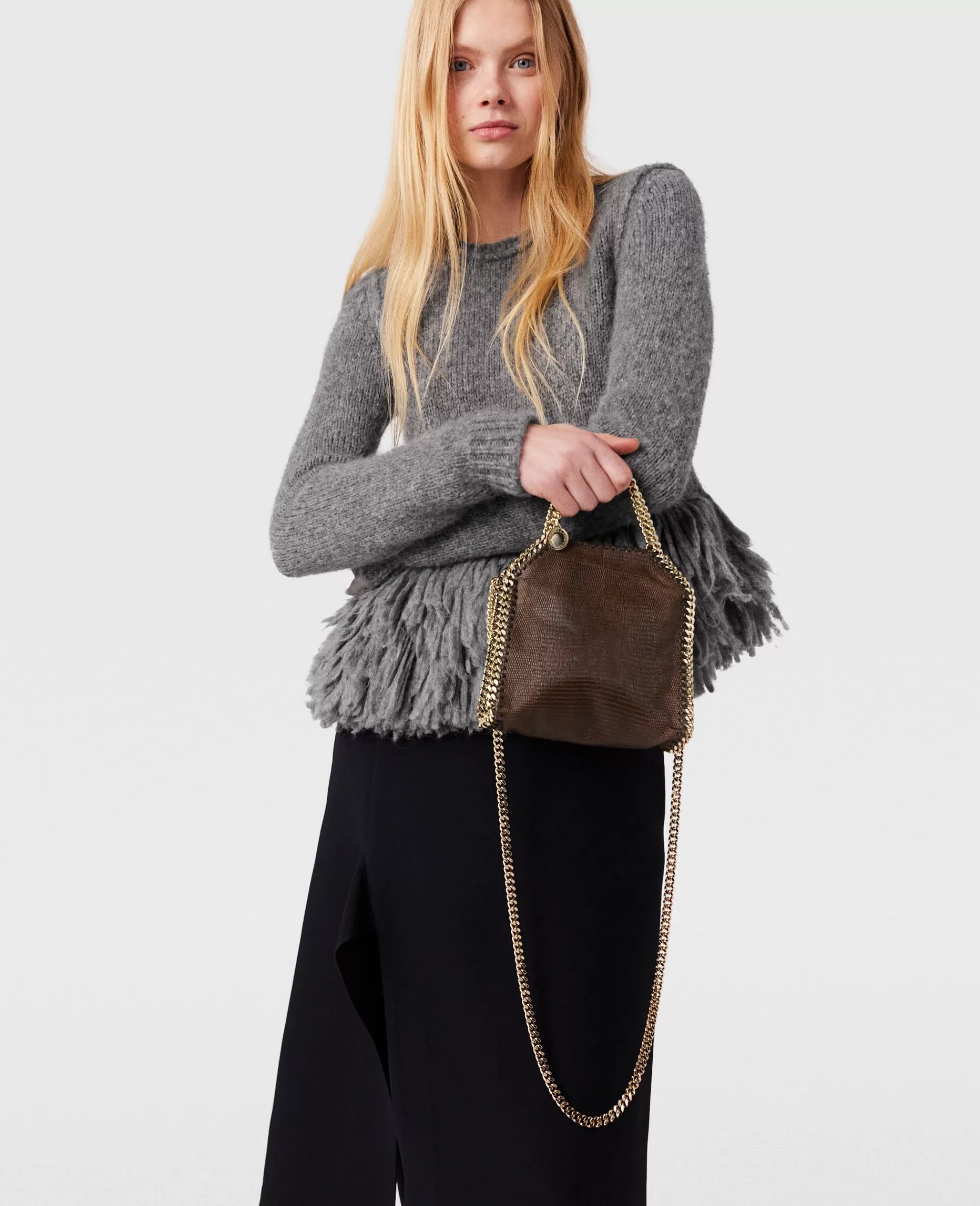 Shop Falabella Scale-Embossed Tiny Tote Bag Women Shoulder Bags | Stella Icons