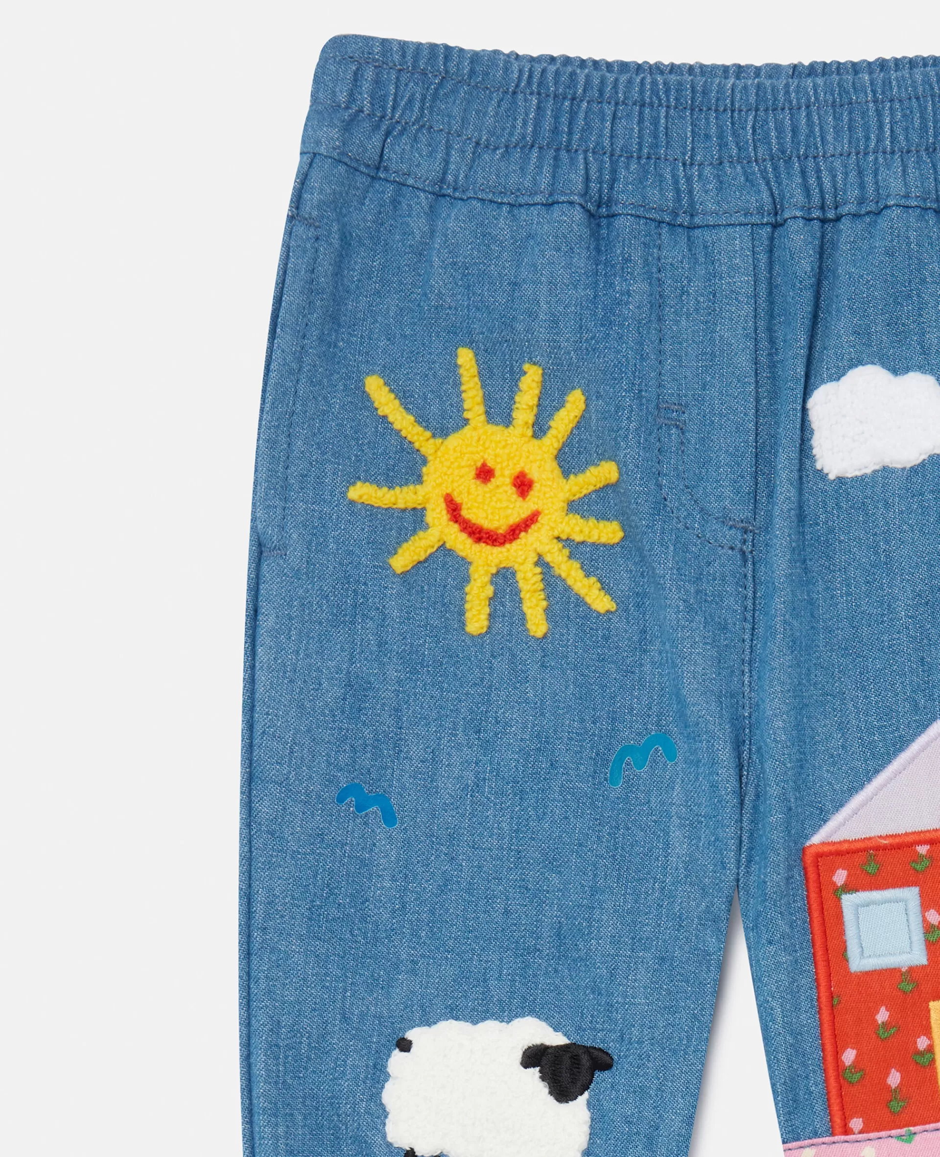 Cheap Farmyard Appliqué Joggers Kids Pants & Shorts | Baby Girls