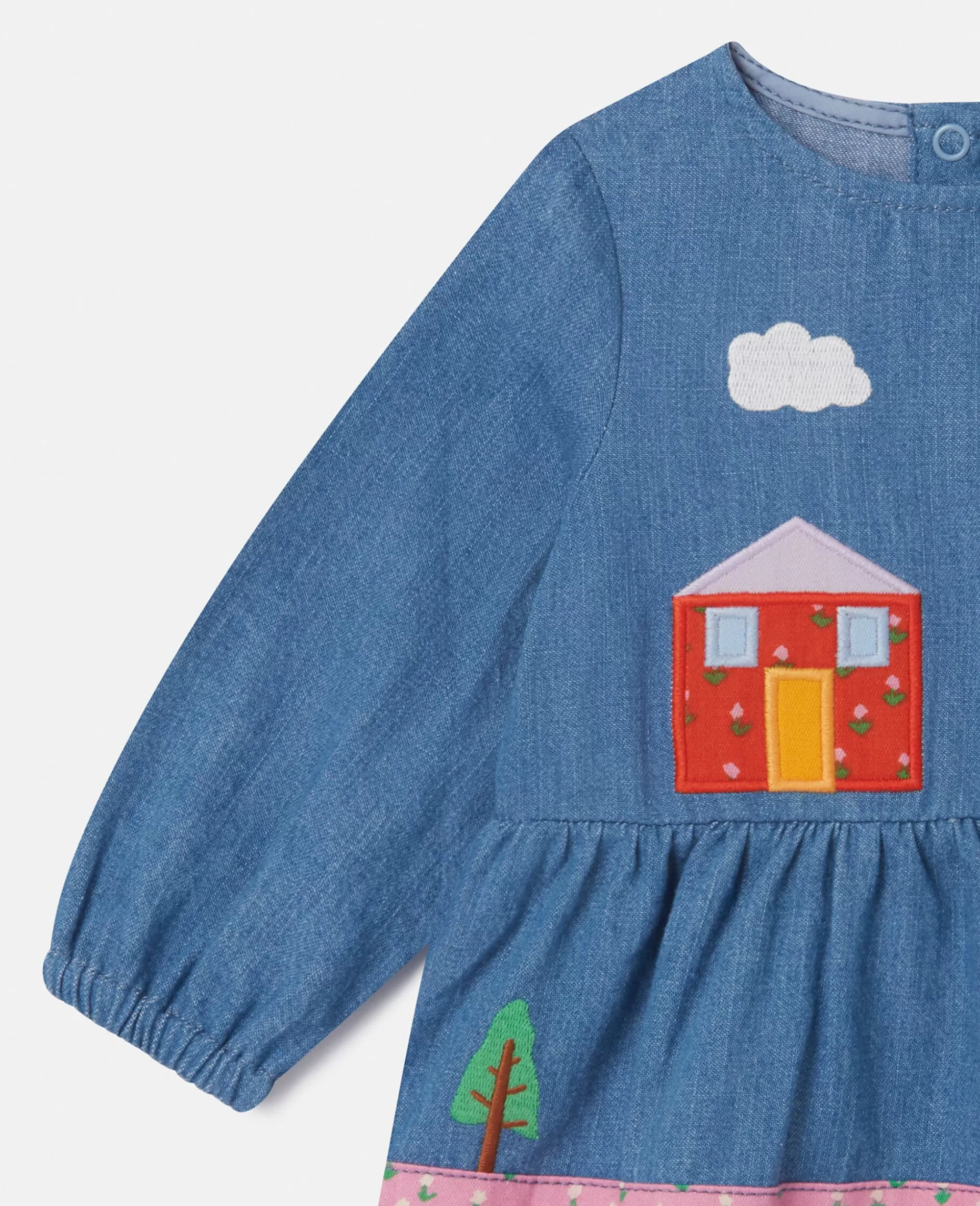 Fashion Farmyard Appliqué Long-Sleeve Dress Kids Dresses & Jumpsuits | Baby Girls