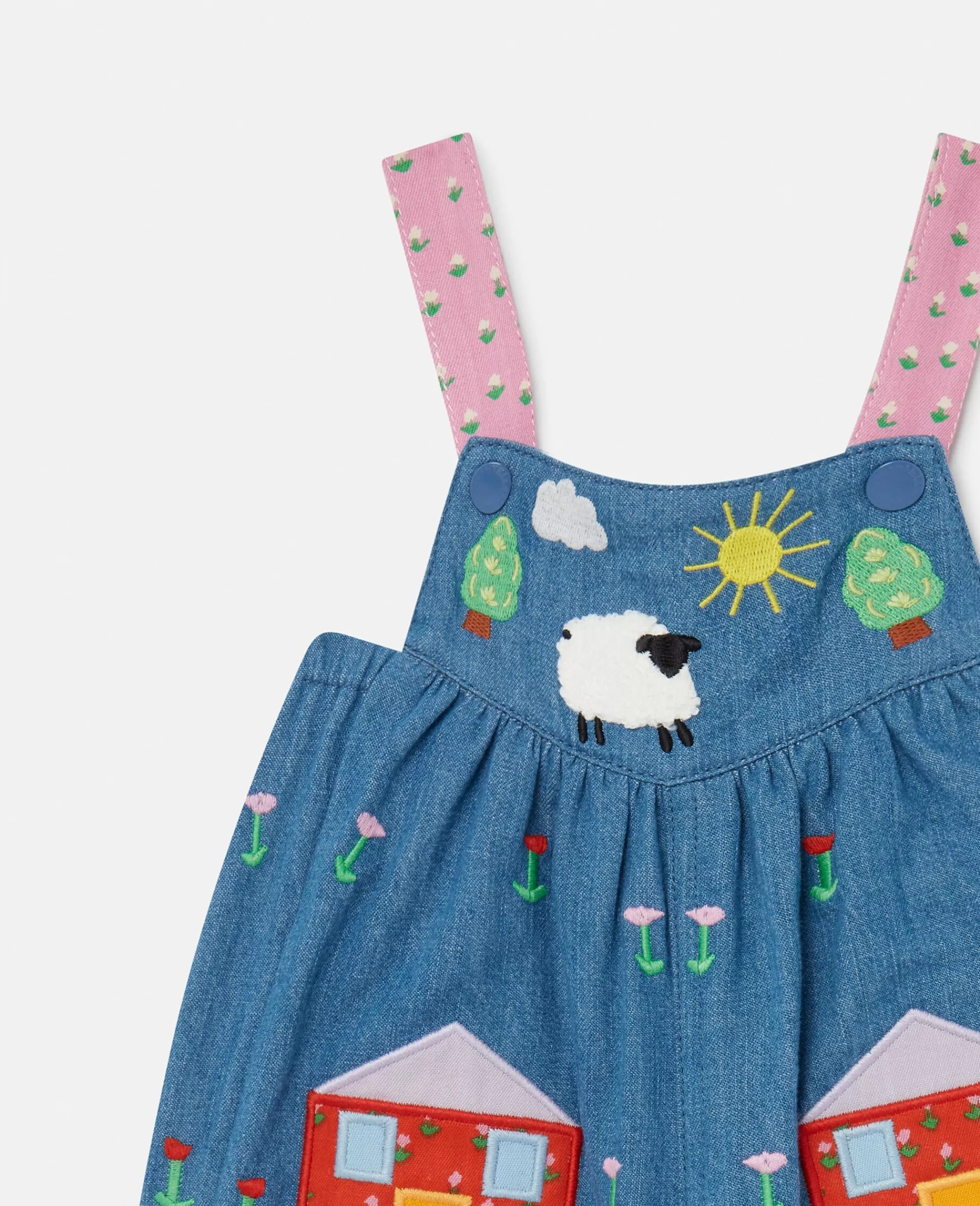 Discount Farmyard Appliqué Overalls Kids Dresses & Jumpsuits | Baby Girls