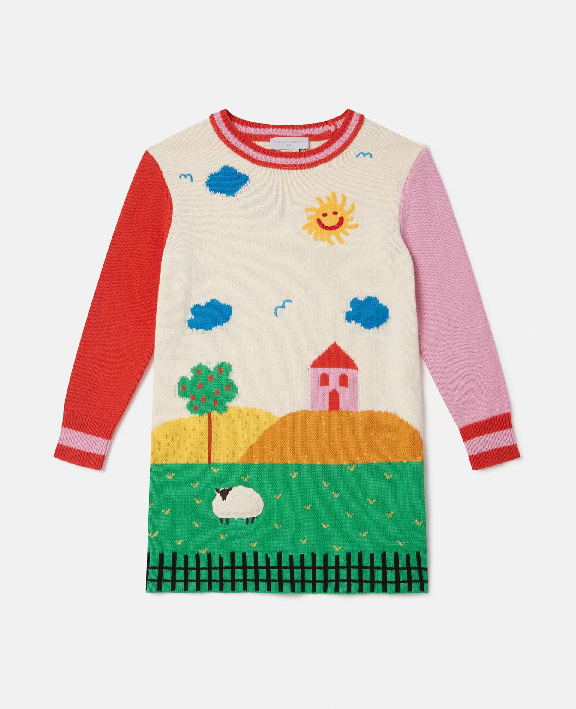 Fashion Farmyard Graphic Knitted Dress Kids Dresses & Jumpsuits