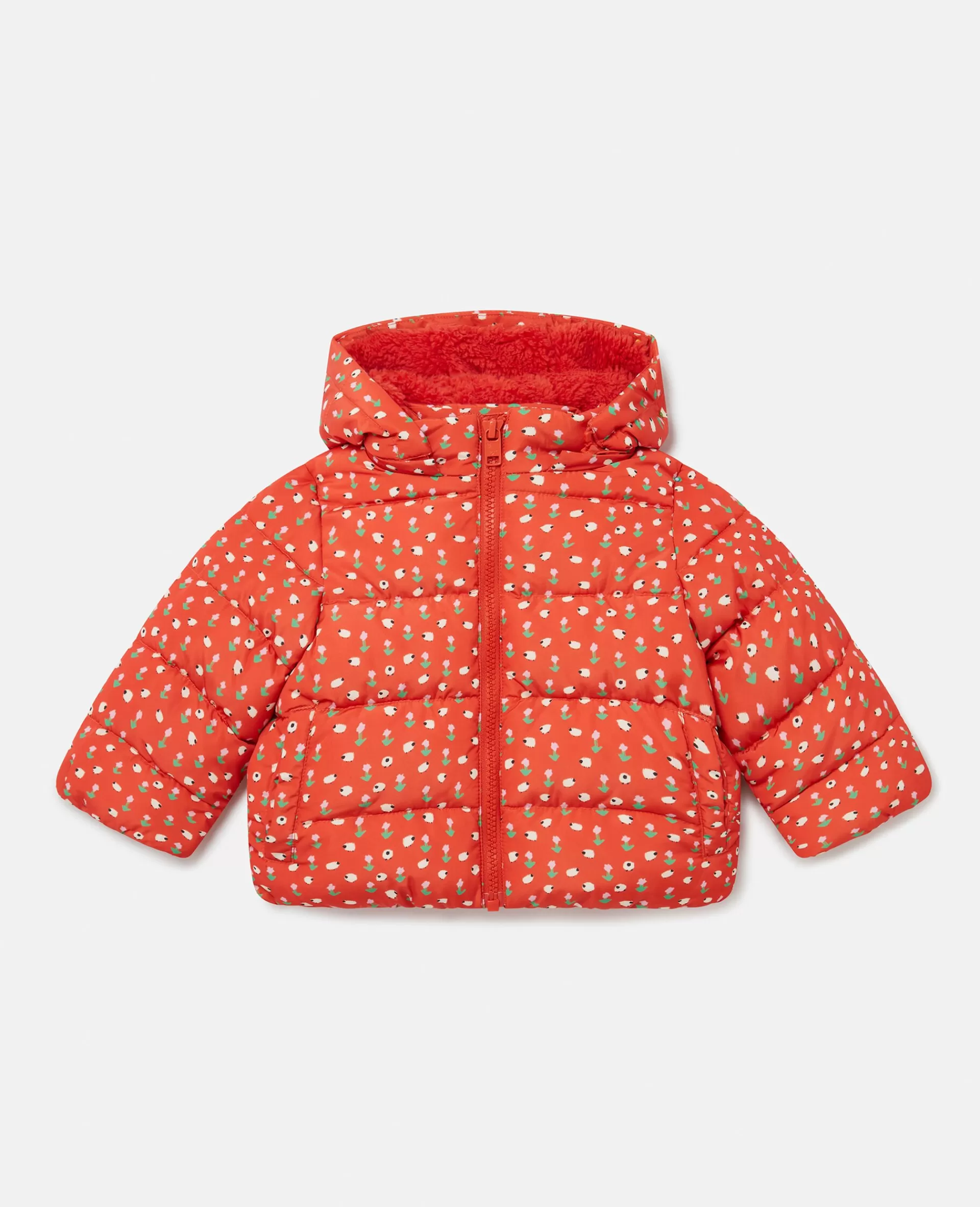 Best Floral Pattern Hooded Puffer Coat Kids Outerwear | Baby Girls