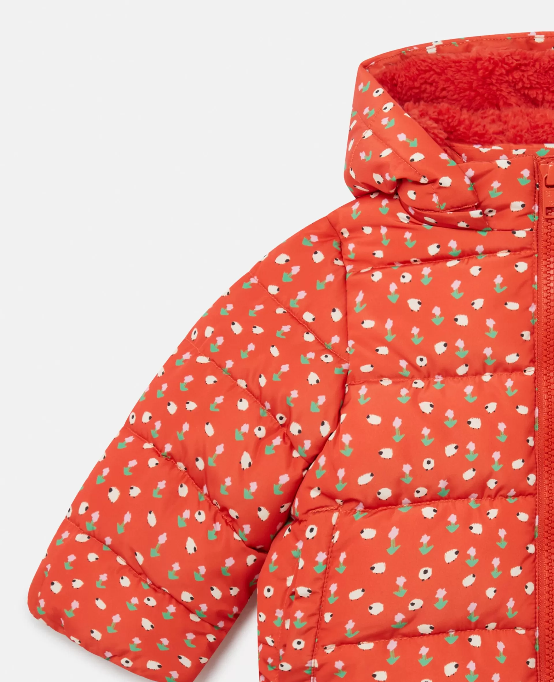 Best Floral Pattern Hooded Puffer Coat Kids Outerwear | Baby Girls