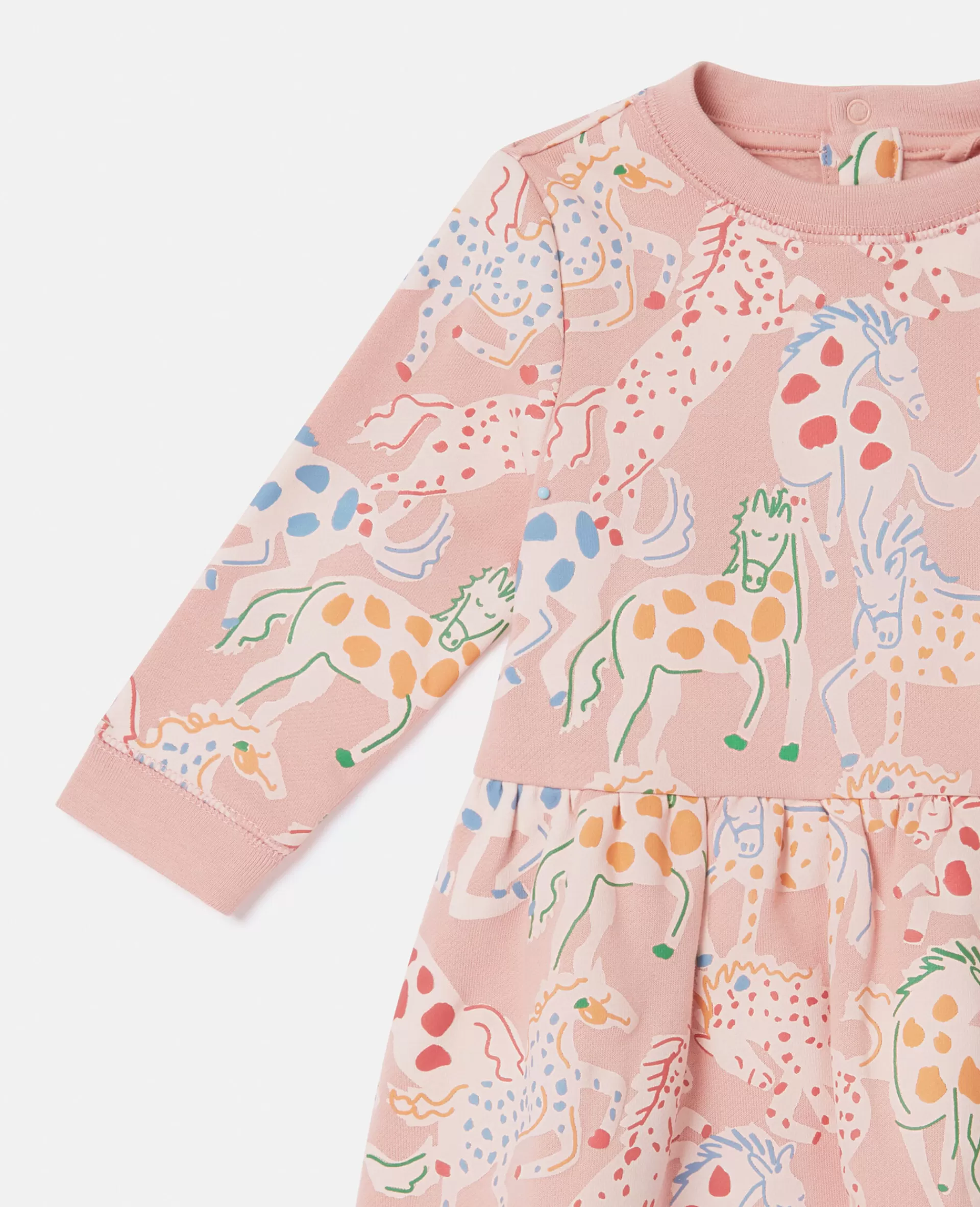 Flash Sale Horse Print Long-Sleeve Dress Kids Dresses & Jumpsuits | Baby Girls