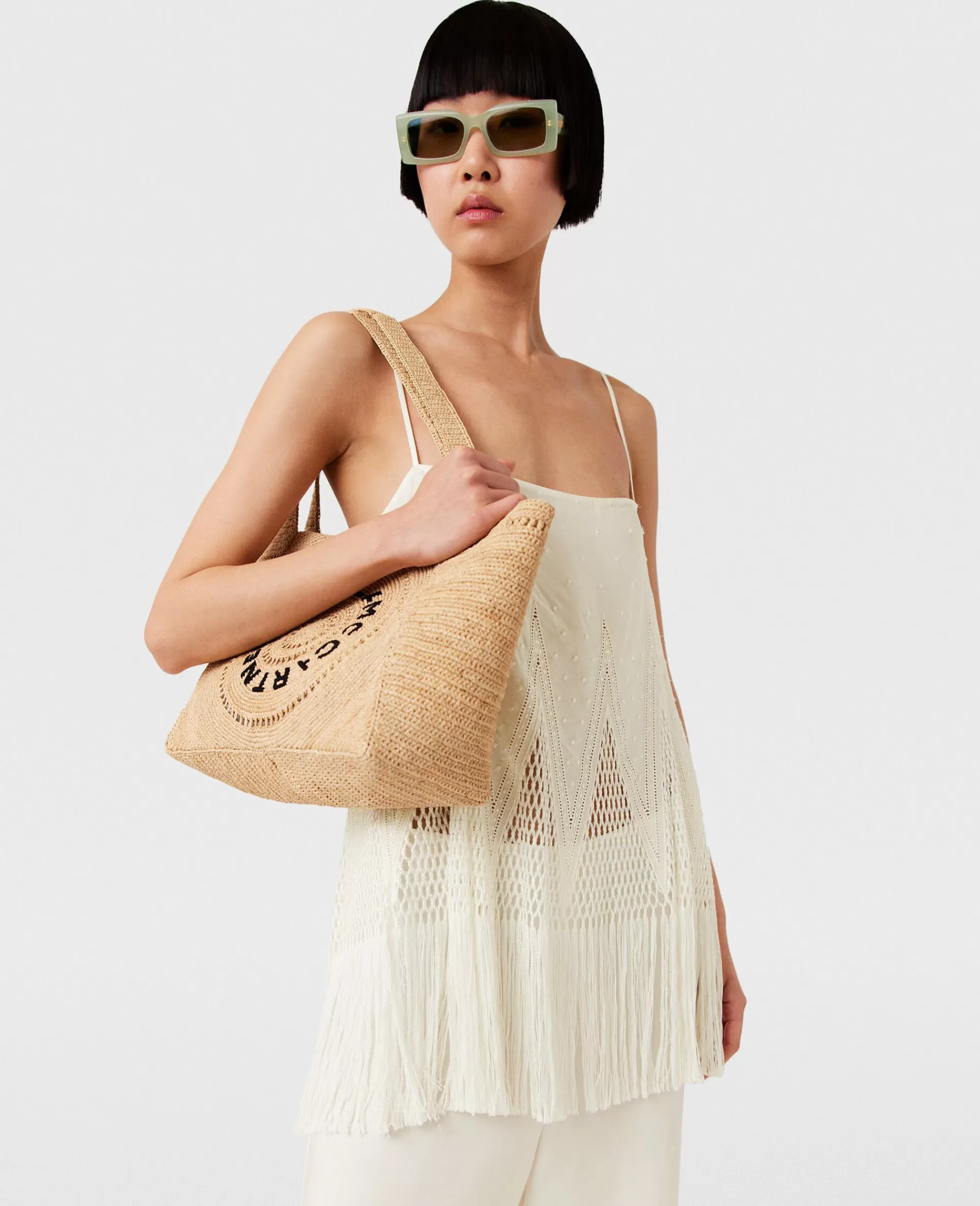 Fashion Logo Raffia Medium Tote Bag Women Shoulder Bags | Logo Bag