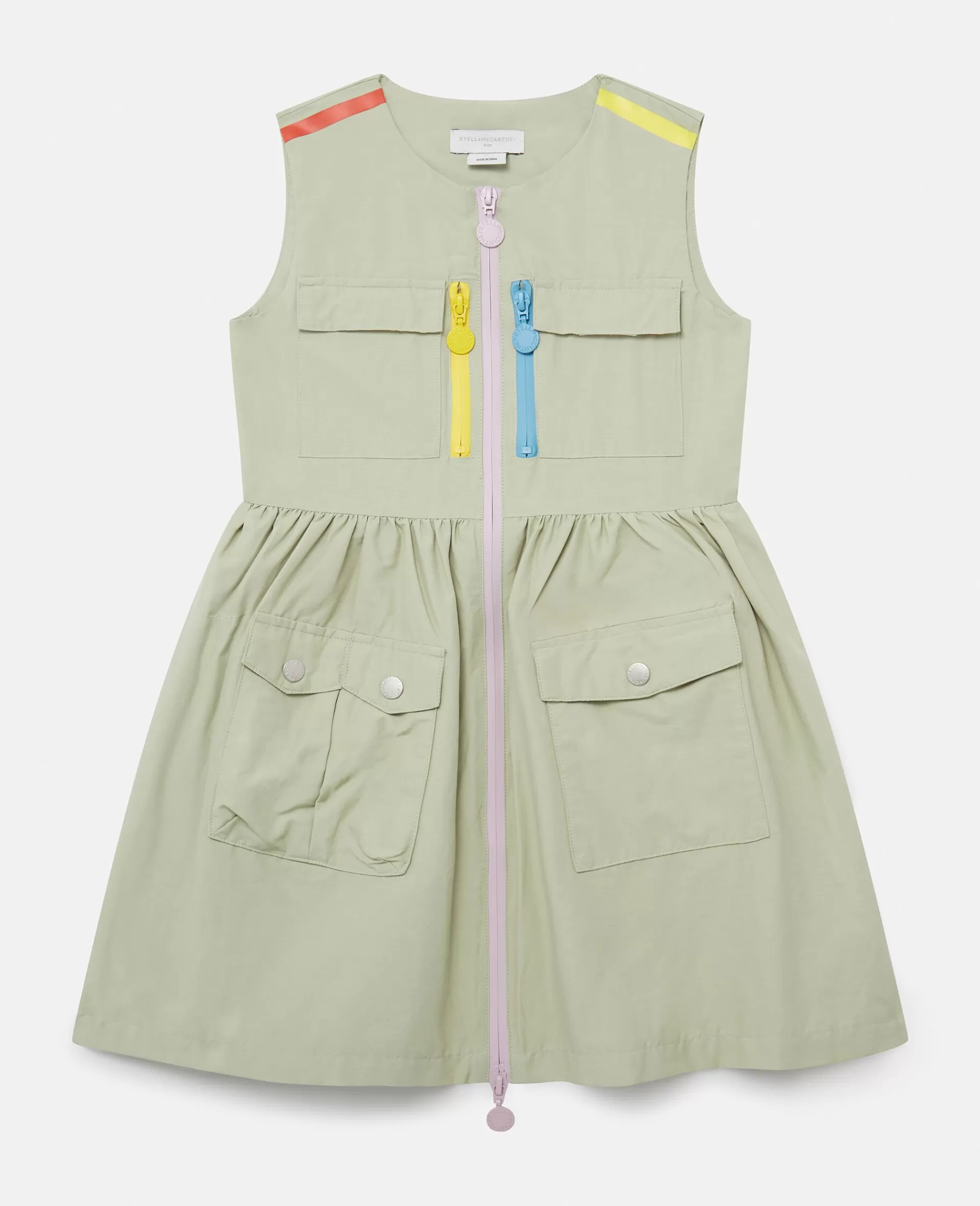 New Multi-Pocket Sleeveless Dress Kids Dresses & Jumpsuits