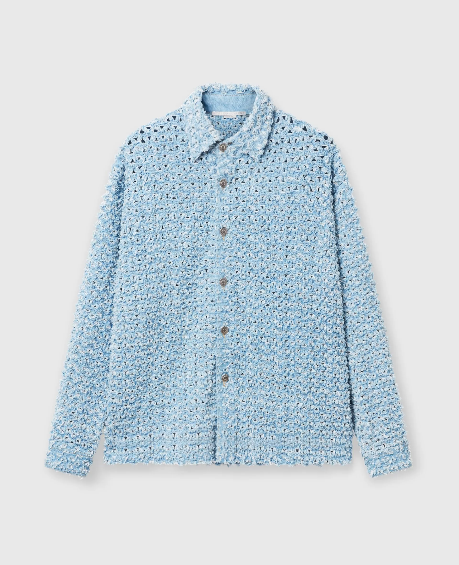 Cheap Oversized Denim Bouclé Shirt Women Denim | Shirts And Tops