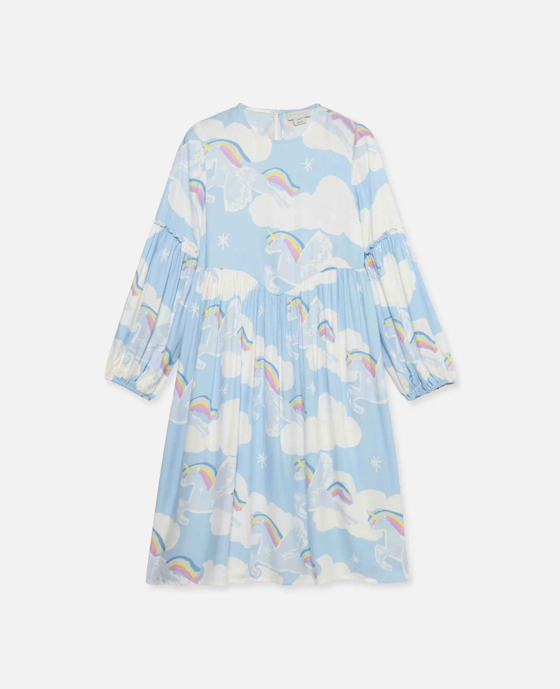 Online Rainbow Unicorn Cloud Print Skater Dress Kids Dresses & Jumpsuits