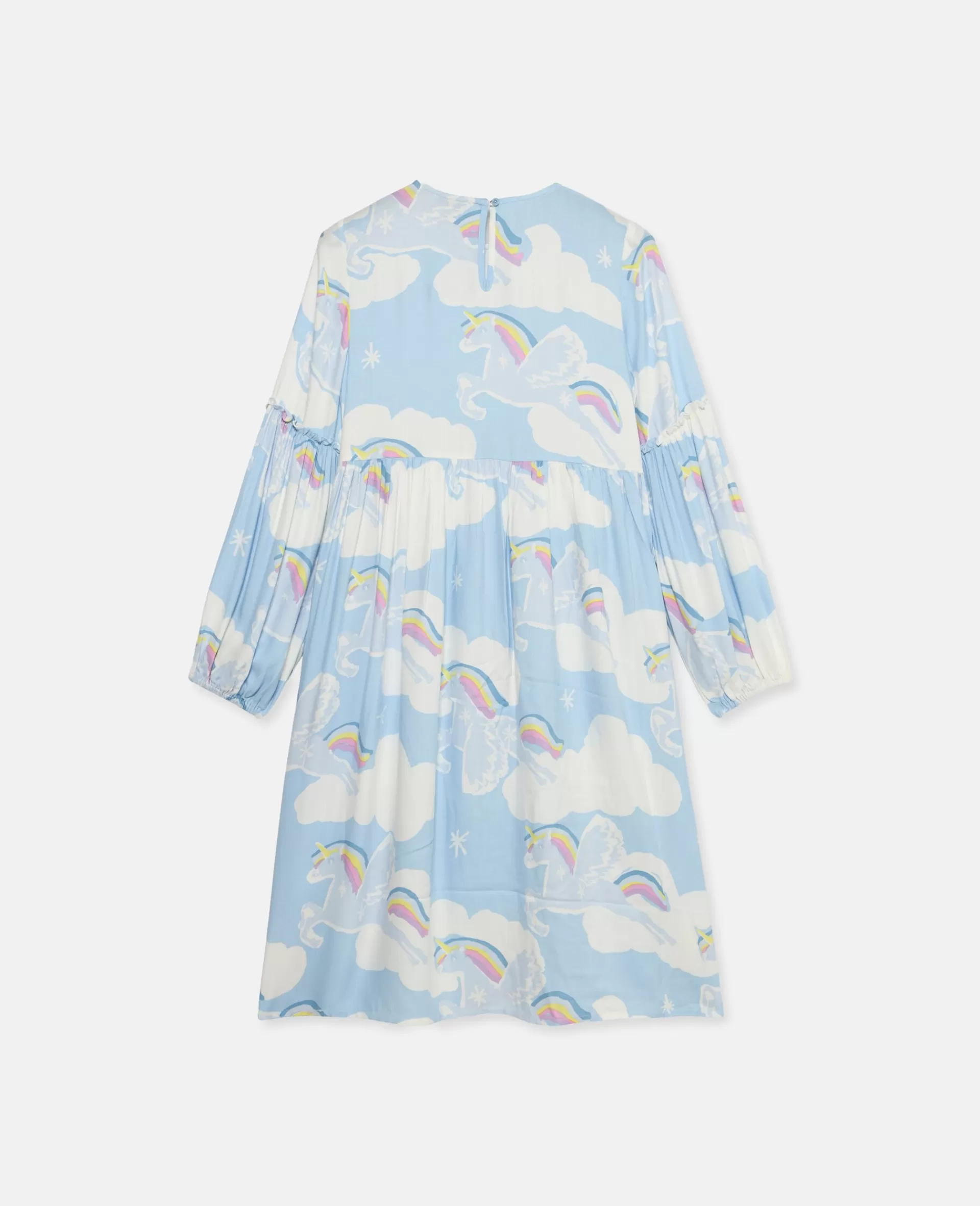 Online Rainbow Unicorn Cloud Print Skater Dress Kids Dresses & Jumpsuits