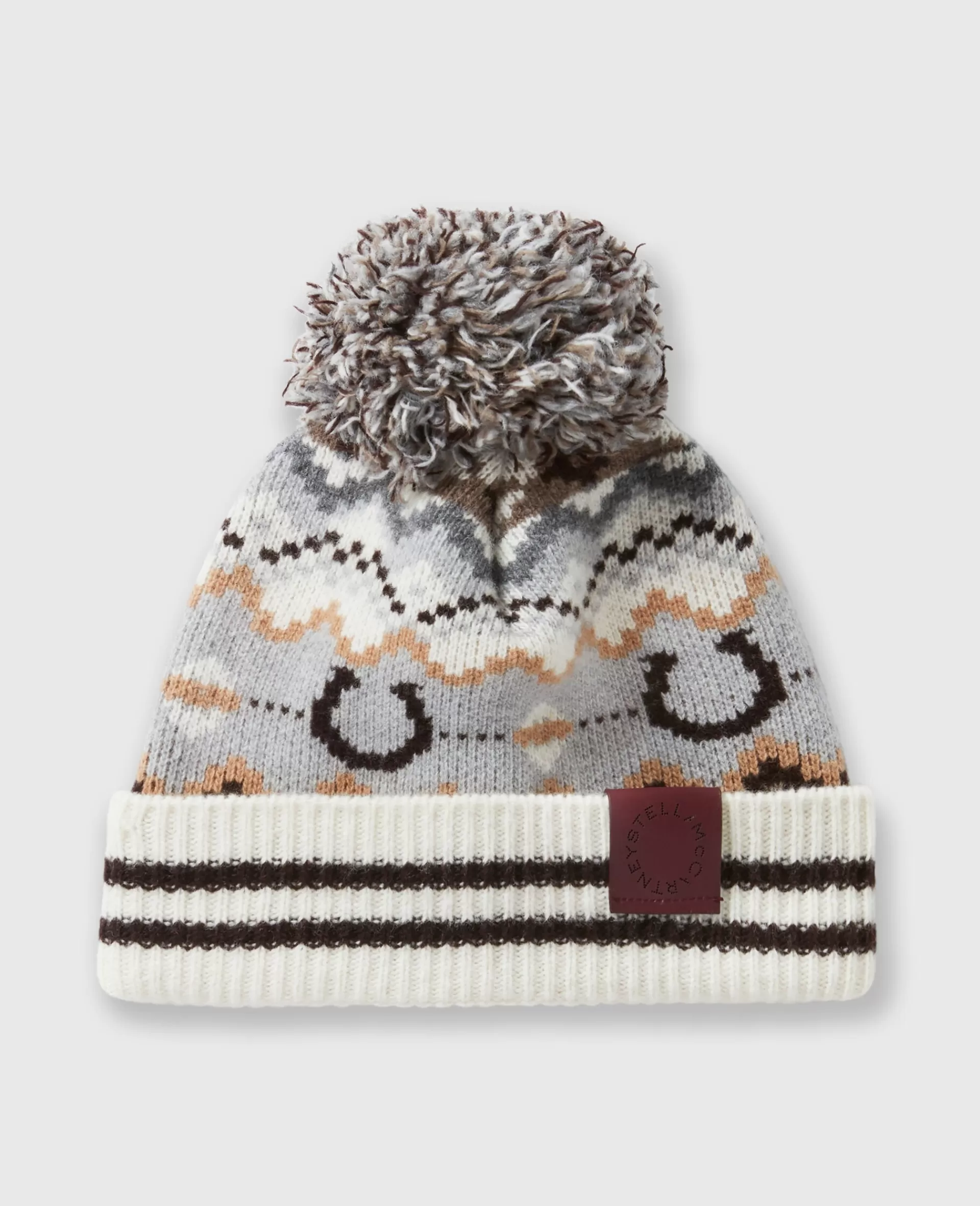 Flash Sale Ribbed Fairisle Logo Beanie Women Hats And Scarves | Knitwear