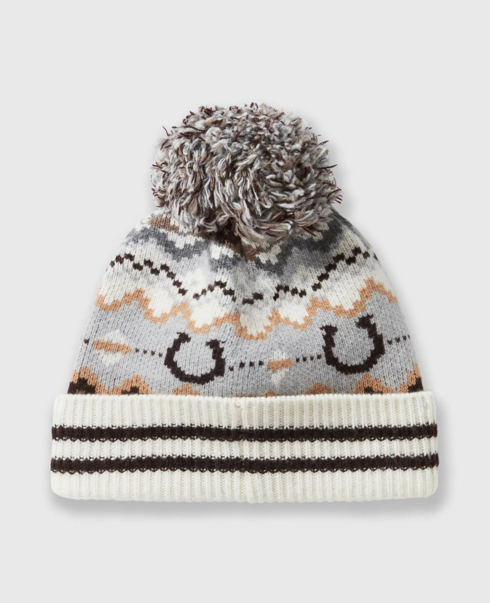 Flash Sale Ribbed Fairisle Logo Beanie Women Hats And Scarves | Knitwear