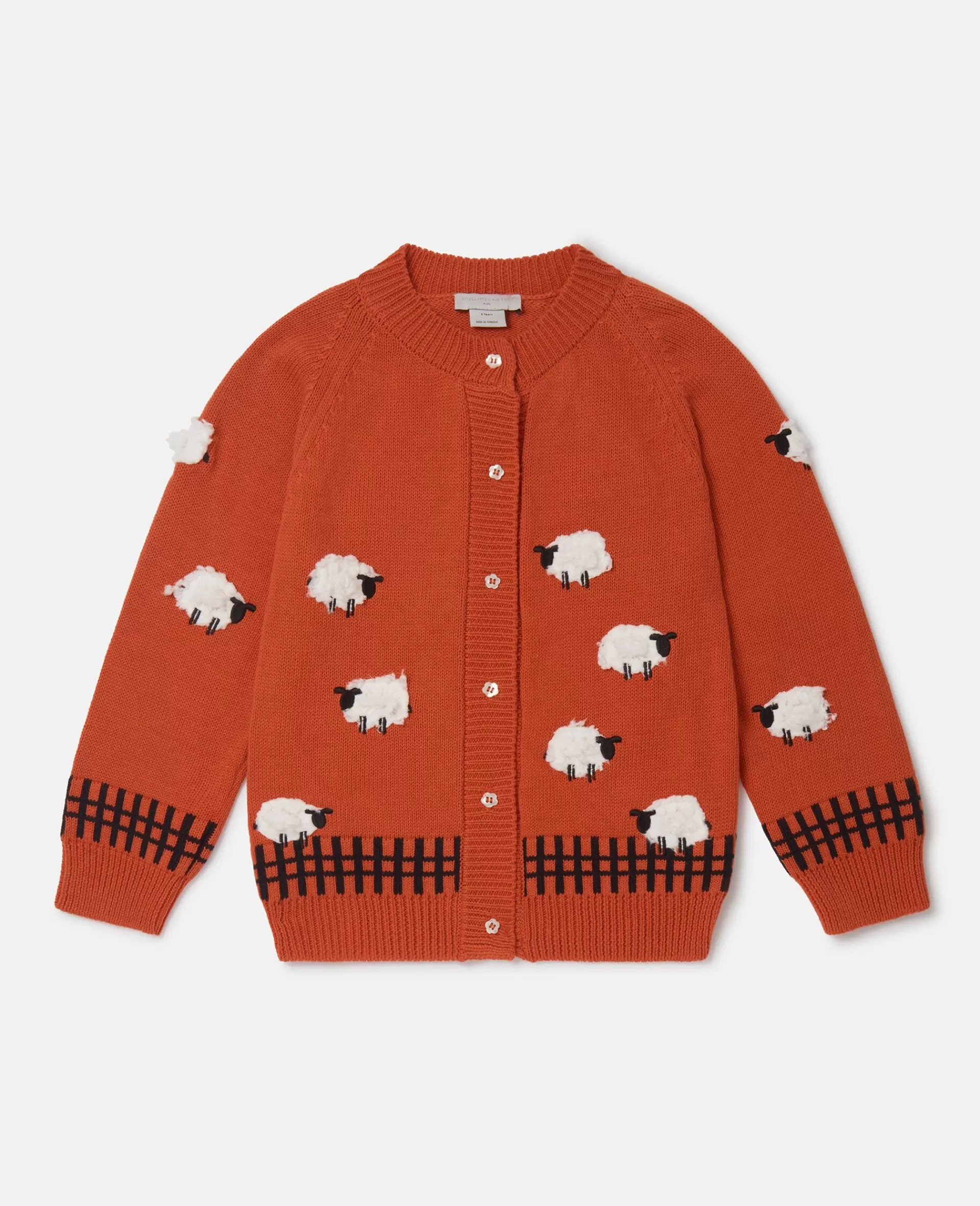 Cheap Sheep Appliqué Cardigan Kids Sweaters & Cardigans