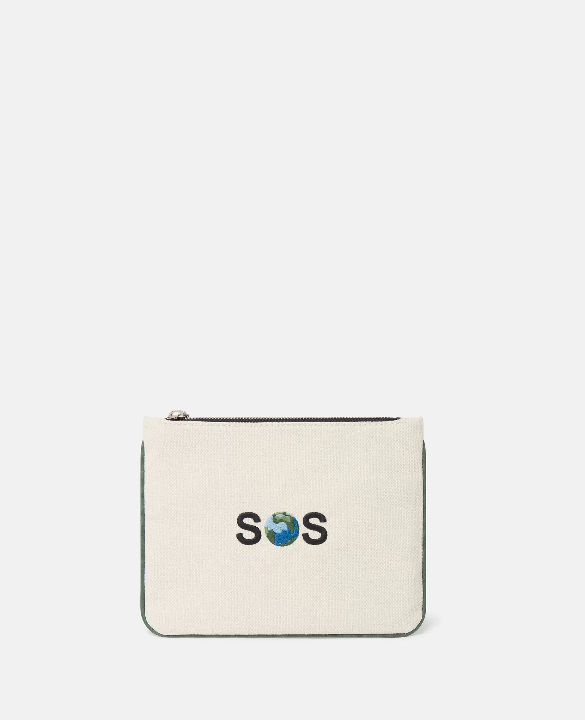 Hot SOS Embroidered Zip Cardholder Card Cases