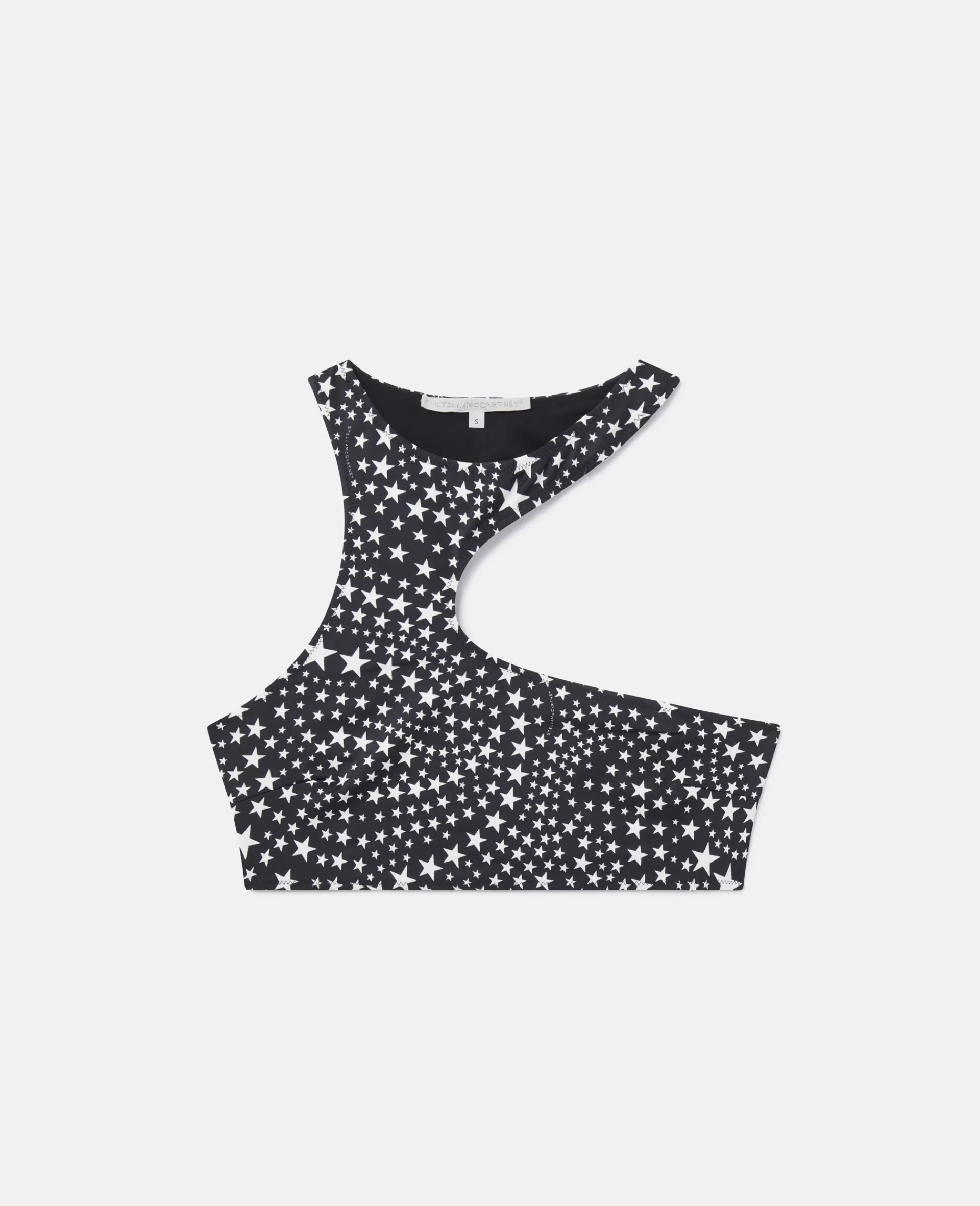 Cheap Star Print Cut-Out Halterneck Bikini Top Women Swimwear