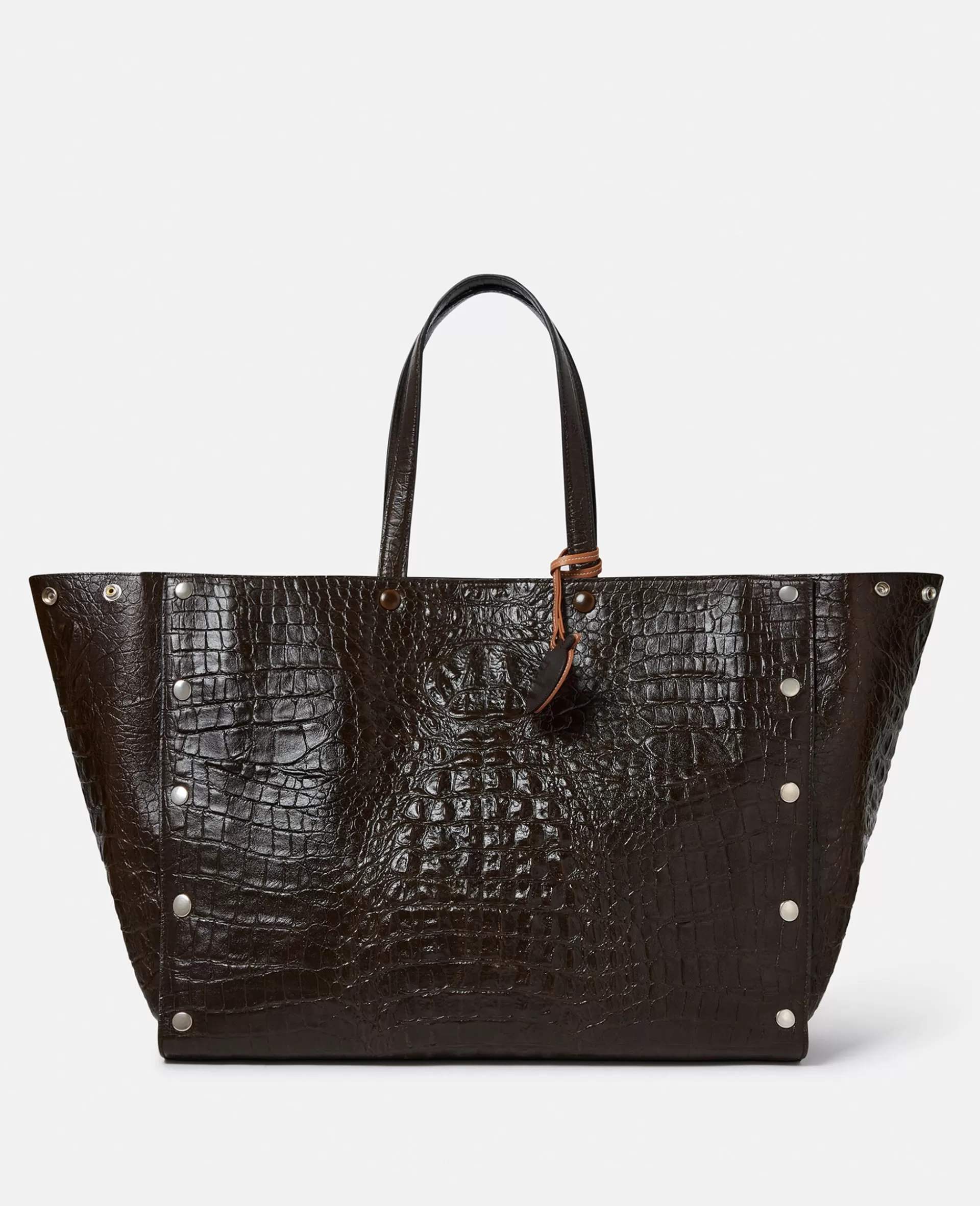 New Stella Studs Large Croc-Embossed Tote Bag Women Shoulder Bags | Tote Bags