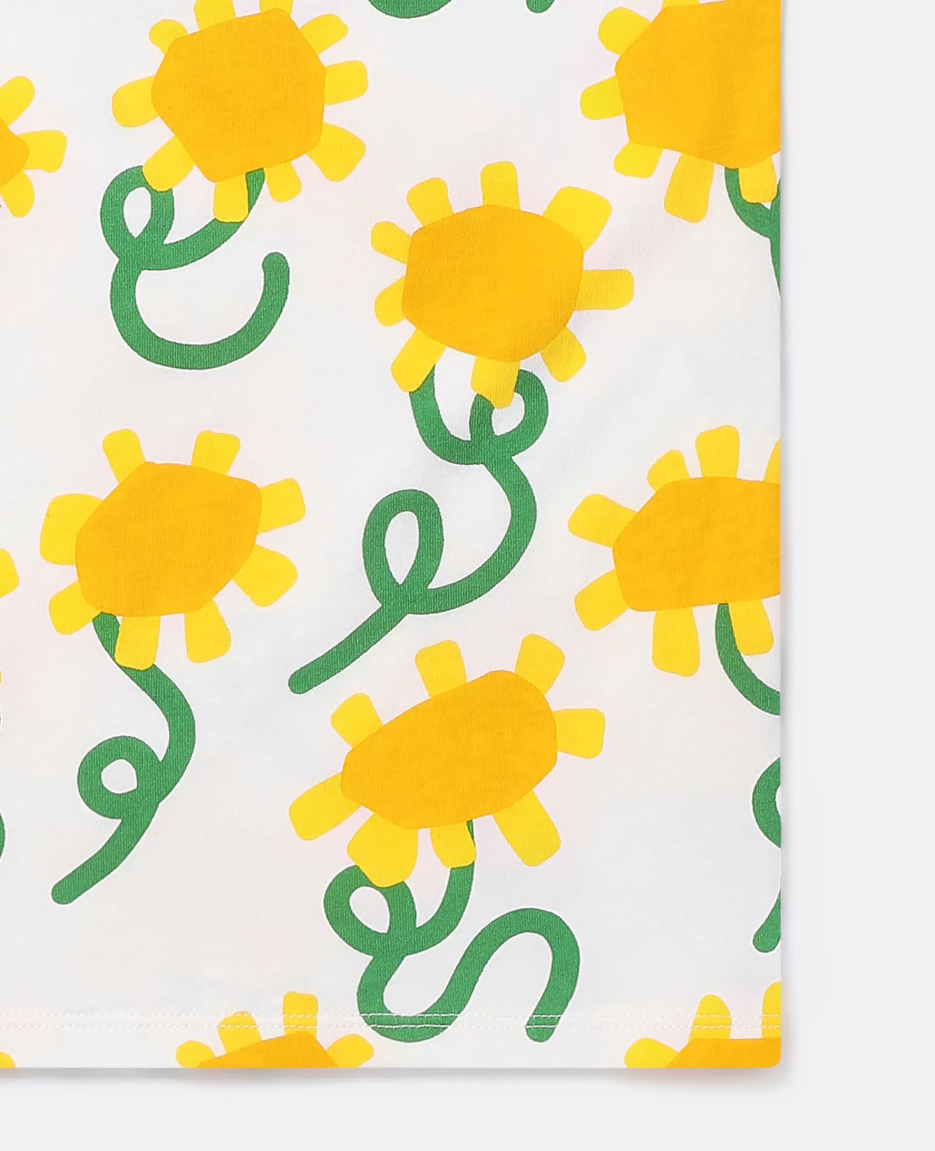 Flash Sale Sunflower Print Sleeveless Top Kids T-shirts And Tops