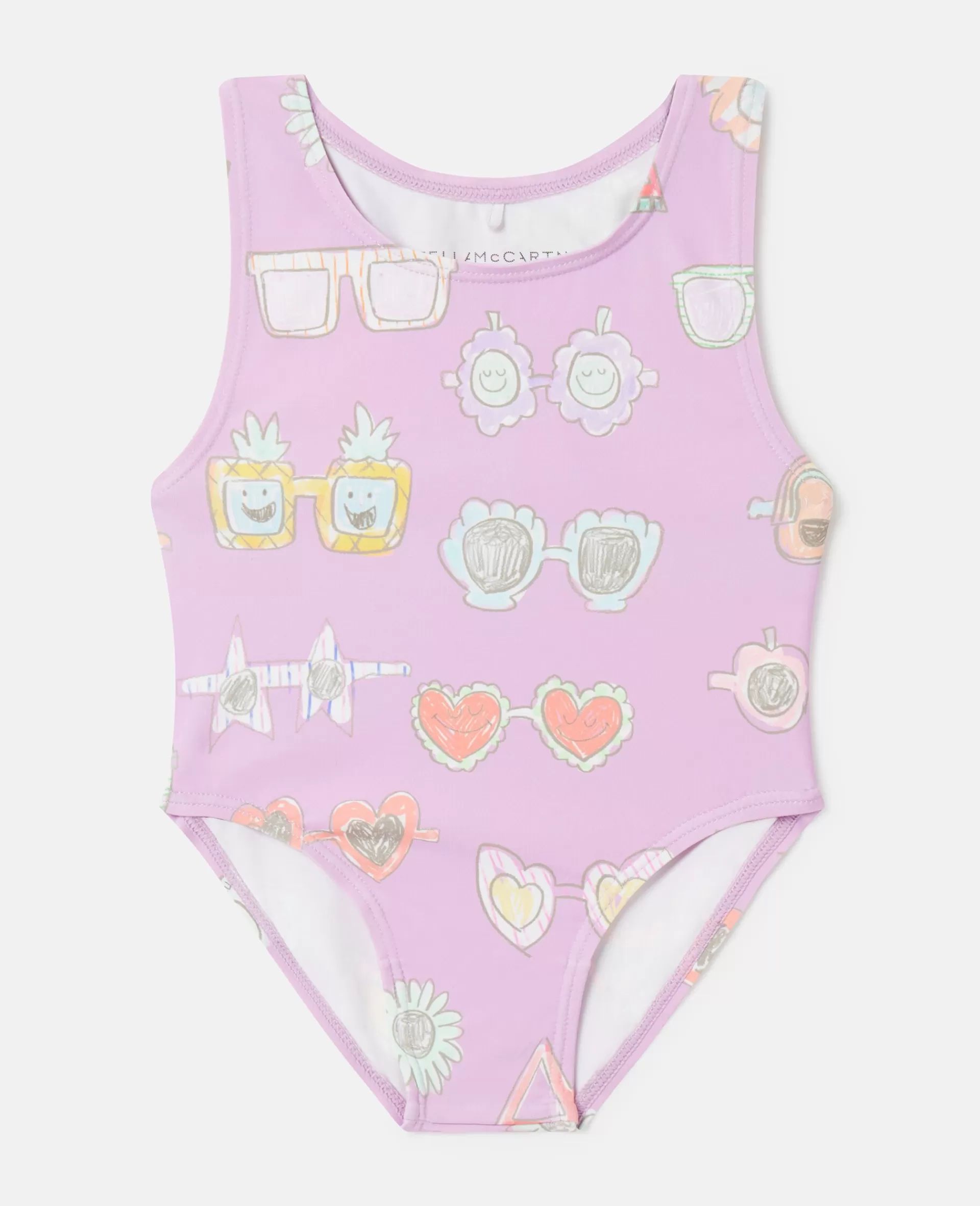 Clearance Sunglasses Doodle Print Swimsuit Kids Dresses & Jumpsuits | Baby Girls