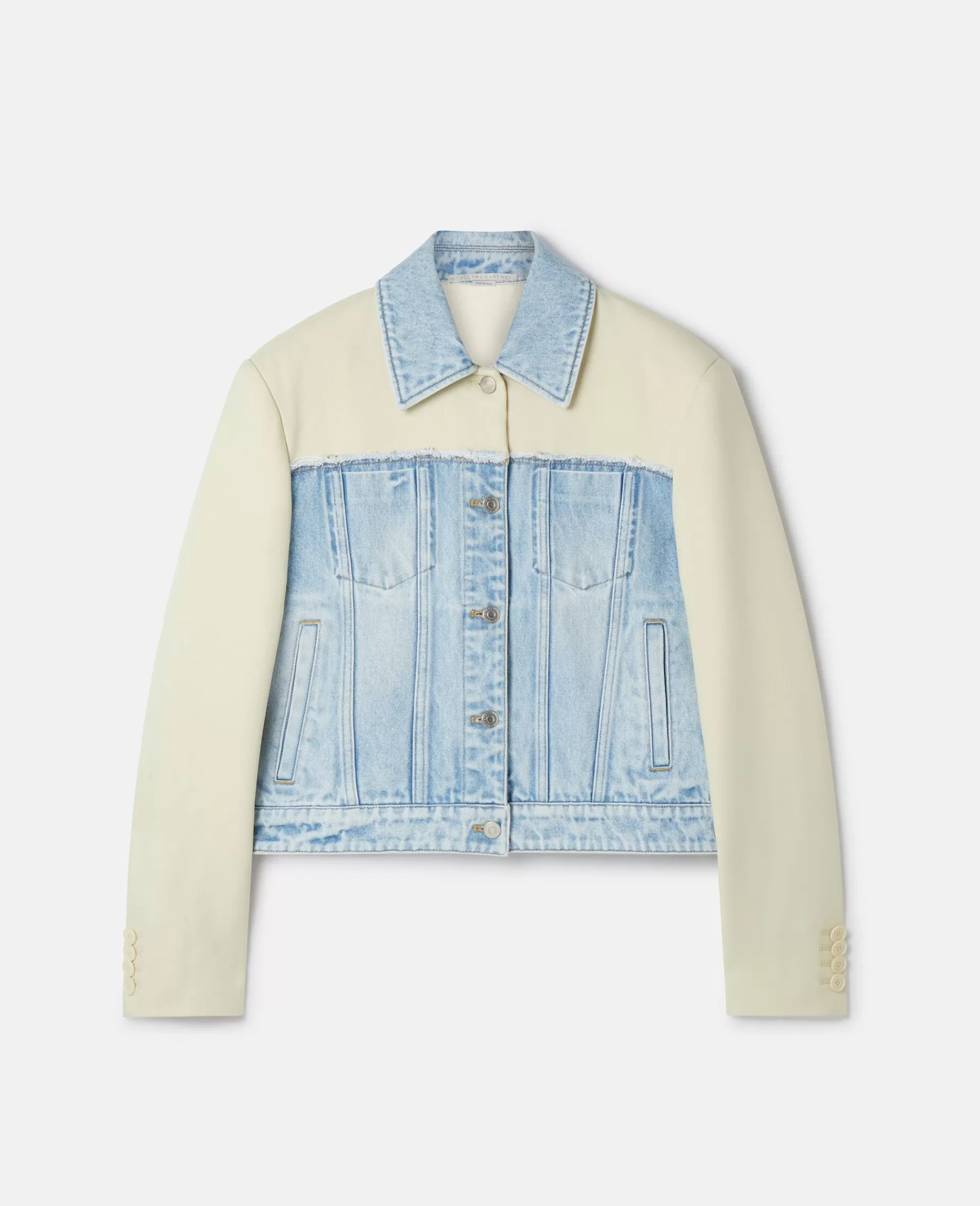 Best Two-Tone Panelled Denim Jacket Women Denim | Coats And Jackets