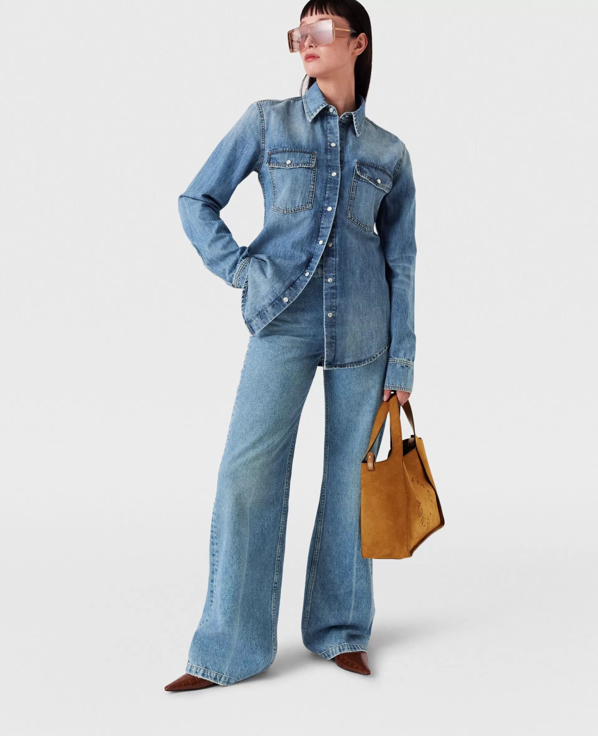 Cheap Vintage Wash Denim Shirt Women Denim | Shirts And Tops